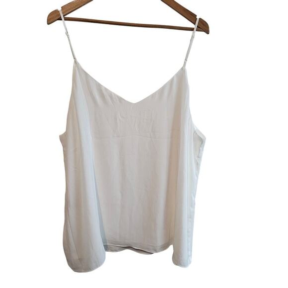Soft Surroundings Cami Womens 1X White Sleeveless Top Neutral Minimalist Layered - Picture 2 of 8